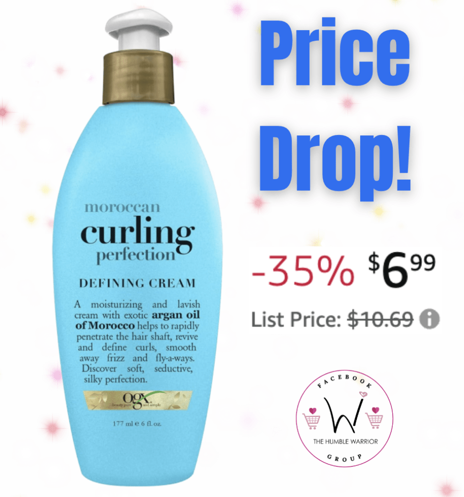 OGX Argan Oil of Morocco Curling Perfection Curl-Defining Cream!